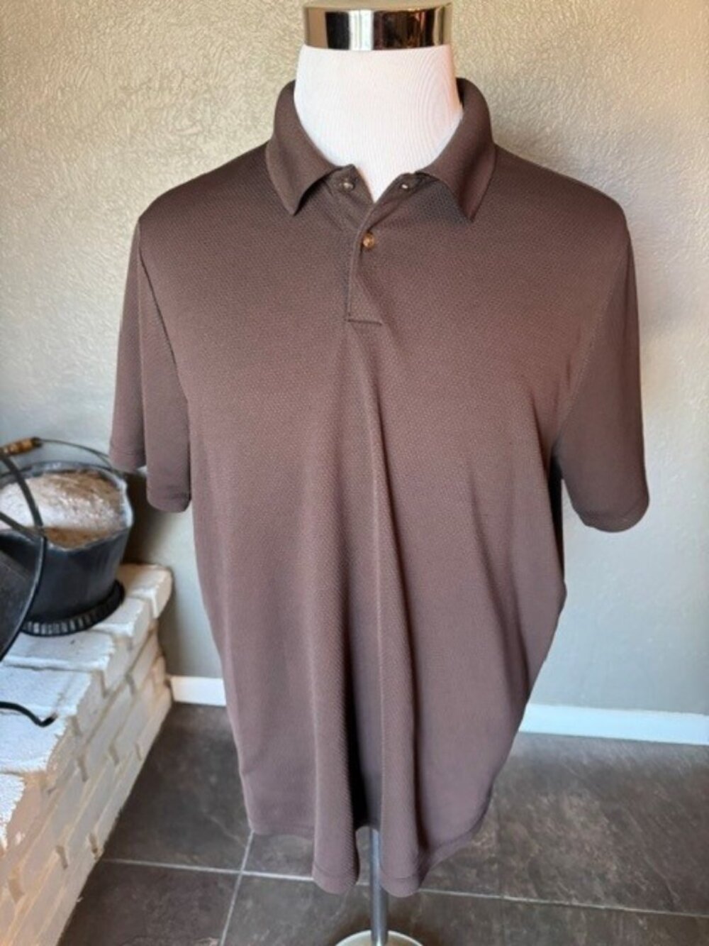 Grey Perry Ellis Polo Shirt